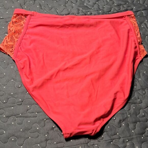 Pink high waist swim bottoms size XL - Picture 3 of 3